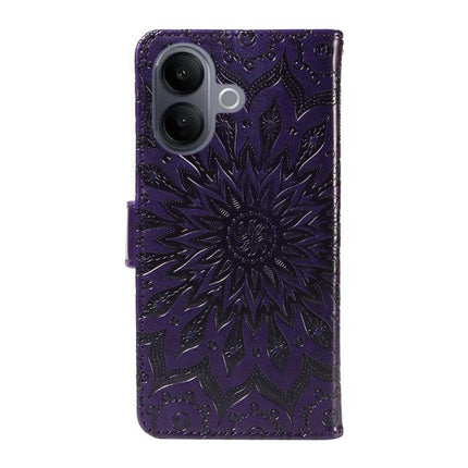 Embossed Sunflower Pattern Flip Leather Phone Case, For vivo V60 Lite 4G, For vivo Y31 5G 2025 / Y21D, For vivo Y400 5G