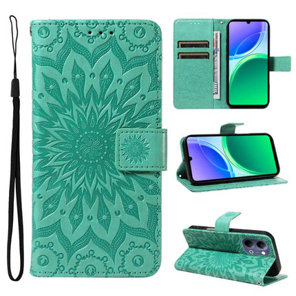 Embossed Sunflower Pattern Flip Leather Phone Case, For vivo Y05 4G / vivo Y21 5G 2026, For vivo V70 FE 5G, For vivo V70 5G Global / V70 Elite 5G