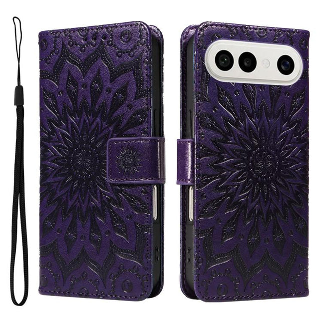 Embossed Sunflower Pattern Flip Leather Phone Case, For vivo S50 Pro mini 5G, For vivo X300 Pro, For vivo X300