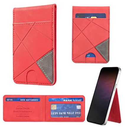 Prismatic Leather Vertical Magnetic Wallet Card Bag Case