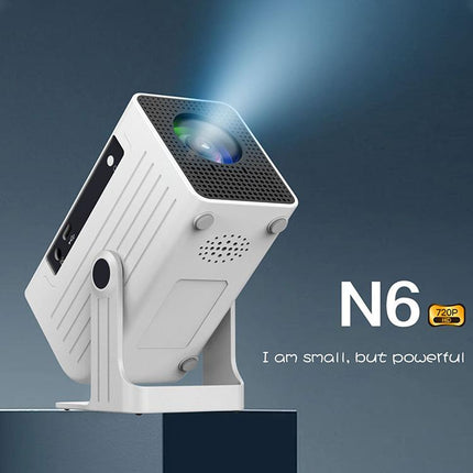 N6 1280x720P 70ANSI Android 11.0 Smart Mini Projector, US Plug, UK Plug, AU Plug, EU Plug