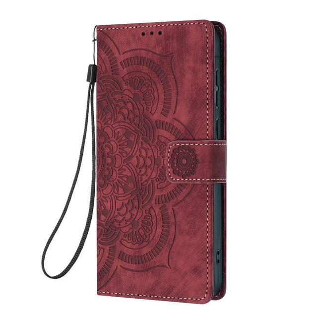 Mandala Embossed Retro Frosted Leather Phone Case, For iPhone 12 mini / 13 mini, For iPhone 12 / 12 Pro, For iPhone 12 Pro Max, For iPhone 11 Pro Max