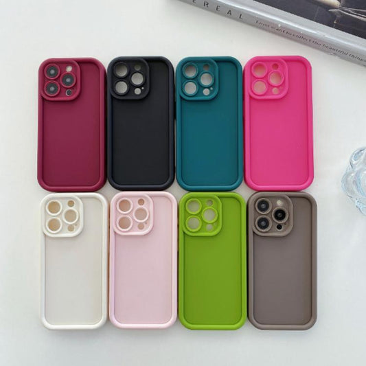 Shockproof Frame Frosted Precise Hole TPU Phone Case