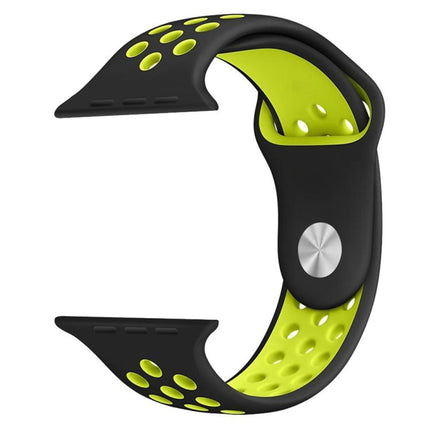 xDfind Two Color Silicone Sports Watch Band, For Apple Watch 46mm / 49mm / 45mm / 44mm, For Apple Watch 42mm / 41mm / 40mm / 38mm