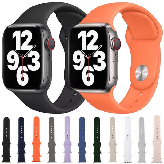 xDfind Solid Color Silicone Sports Watch Band, For Apple Watch 46mm / 49mm / 45mm / 44mm, For Apple Watch 42mm / 41mm / 40mm / 38mm