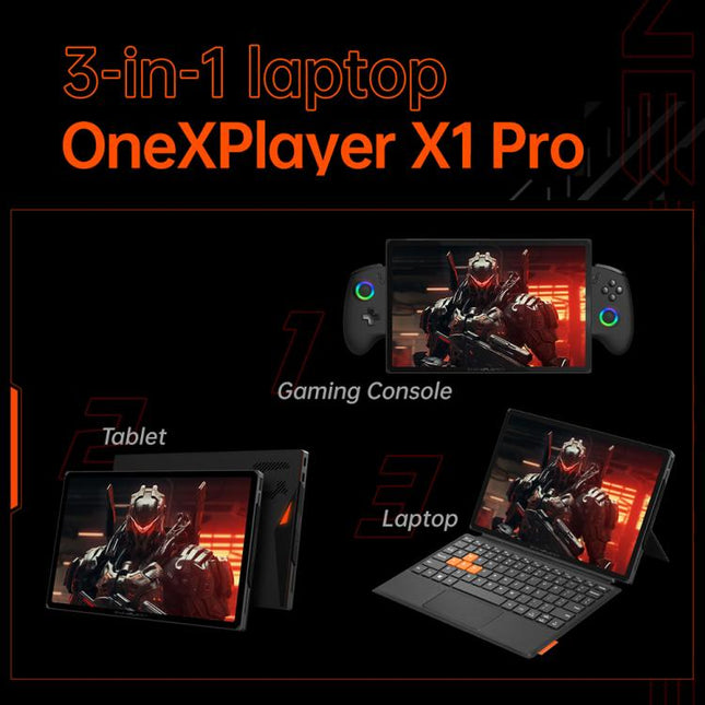 ONE-NETBOOK OneXPlayer X1 Pro 10.95 inch Handheld Game Console, Windows 11 AMD Ryzen AI 9 HX 370, 32GB+1TB, 32GB+2TB, 64GB+2TB, 64GB+4TB