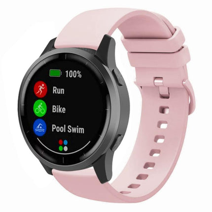 xDfind Flat Pure Color Silicone Watch Band, 18mm