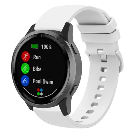 xDfind Flat Pure Color Silicone Watch Band, 18mm