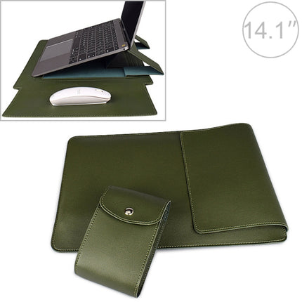 PU05 Sleeve Leather Case Carrying Bag with Small Storage Bag, for 13.3 inch Laptop, for 14.1 inch Laptop, for 15.4 inch Laptop