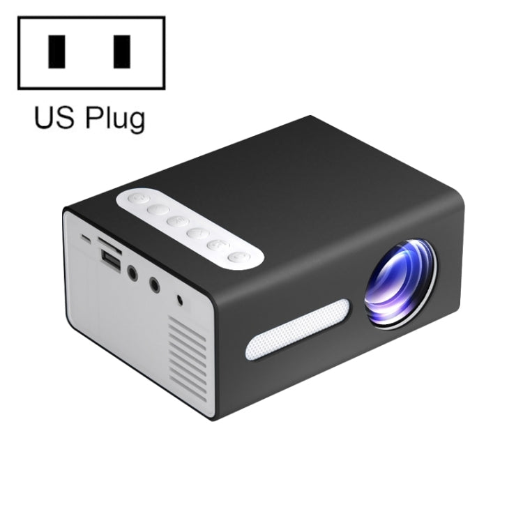 T300 25ANSI LED Portable Home Multimedia Game Projector, US Plug