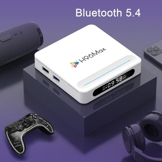 H96 Max H618 Plus Android 14.0 Smart TV Box, Allwinner H618 Quad-core ARM Cortex-A53, 2GB+16GB, 4GB+32GB, 4GB+64GB