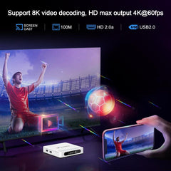 H96 Max H618 Plus Android 14.0 Smart TV Box, Allwinner H618 Quad-core ARM Cortex-A53, 2GB+16GB, 4GB+32GB, 4GB+64GB