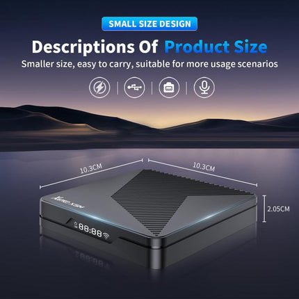 X88 Pro X5M Android 14.0 Smart TV Box, S905X5M 2.0GHz 64-bit Quad-core Cortex-A55, 2GB+16GB, 4GB+32GB, 4GB+64GB
