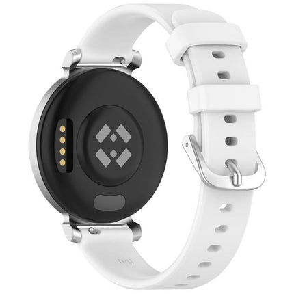 xDfind Quick Release Silver Buckle Silicone Watch Band Wristband, For Garmin Lily 2