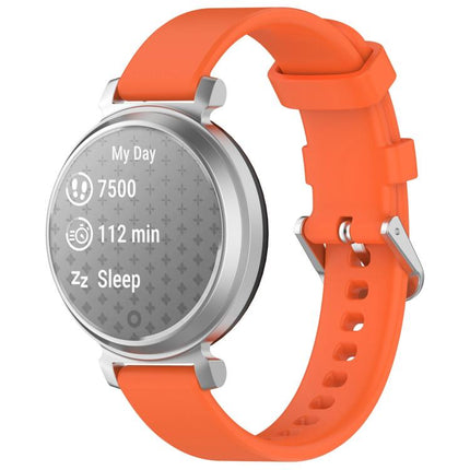 xDfind Quick Release Silver Buckle Silicone Watch Band Wristband, For Garmin Lily 2