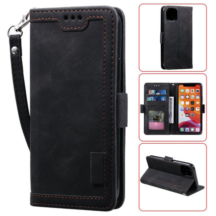Retro Splicing Horizontal Flip Leather Case with Card Slots & Holder & Wallet, For iPhone 12 Pro Max