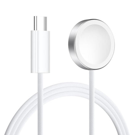 For Apple Watch Series xDfind Aluminum Alloy Shell Magnetic Wireless Watch Charger, Type-C, USB-A