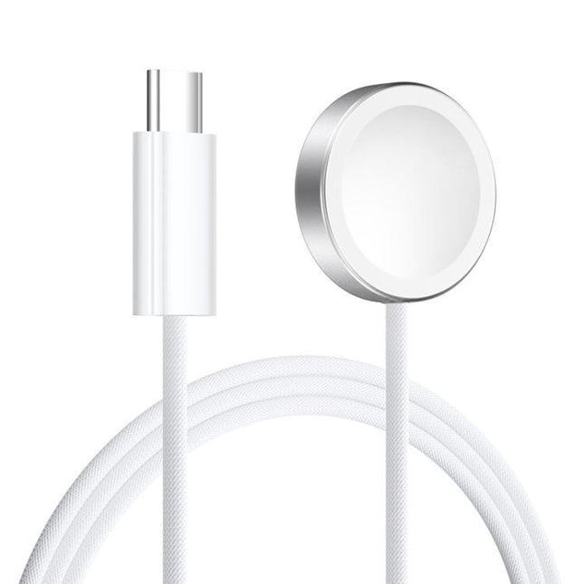 For Apple Watch Series xDfind Aluminum Alloy Shell Magnetic Wireless Watch Charger, Type-C, USB-A