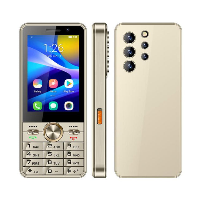 UNIWA XS24 Keypad Phone, 2GB+16GB, 3.5 inch Android 8.1 Mediatek MT6737M Quad Core, Flashlights, Network: 4G, Support Google Store, EU Plug, US Plug, UK Plug, AU Plug