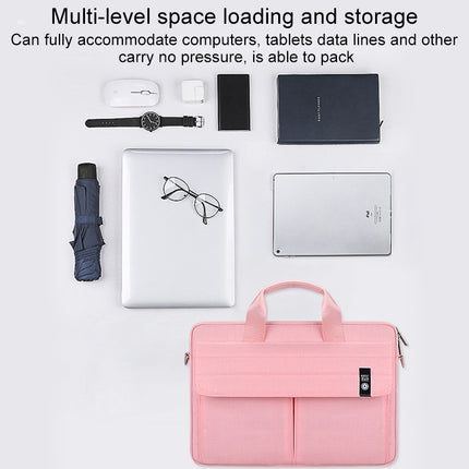ST08 Handheld Briefcase Carrying Storage Bag without Shoulder Strap, for 13.3 inch Laptop, for 14.1 inch Laptop, for 15.4 inch Laptop, for 15.6 inch Laptop