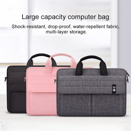 ST08 Handheld Briefcase Carrying Storage Bag without Shoulder Strap, for 13.3 inch Laptop, for 14.1 inch Laptop, for 15.4 inch Laptop, for 15.6 inch Laptop