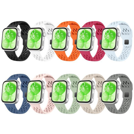 xDfind Mesh Reverse Buckle Silicone Watch Band