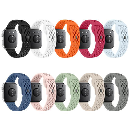 xDfind Mesh Reverse Buckle Silicone Watch Band