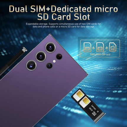 S24 Ultra / S7, 4GB+128GB, 6.75 inch Android 10 MTK6750 Octa Core, Network: 4G, Dual SIM, AU Plug