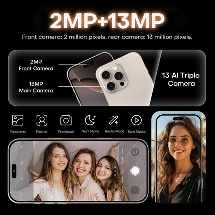 I16 Pro Max / PDQ6, 4GB+64GB, 6.58 inch Android 10 MTK6739 Quad Core, Network: 4G, Dual SIM, EU Plug, US Plug, UK Plug, AU Plug