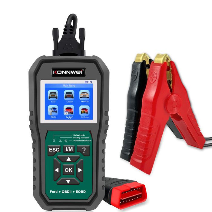 KONNWEI KW470 2.8 inch Color Screen Car OBD2 Fault Diagnostic Scan Tool for Ford, KW470