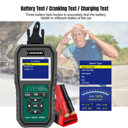 KONNWEI KW470 2.8 inch Color Screen Car OBD2 Fault Diagnostic Scan Tool for Ford, KW470