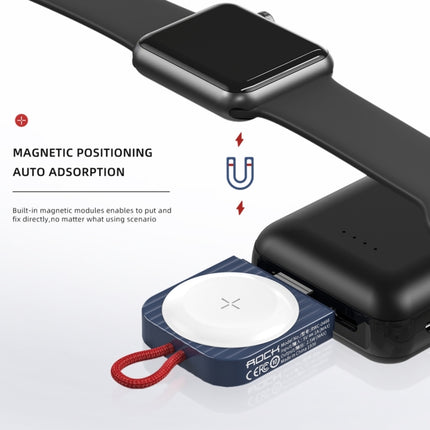 ROCK W26 Portable Magnetic Wireless Charger for Apple Watch Type-C interface