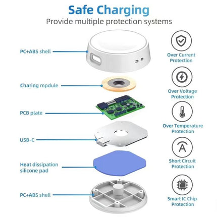 xDfind Portable Smart Watch Magnetic Wireless Charger, Length: 1m, For Samsung Galaxy Watch8/Ultra 2025/7/6/5
