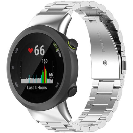 xDfind Three Beads Quick Release Metal Watch Band, For Garmin Fenix 8/7X/6X/5X 26mm, For Garmin Fenix 8/7/6/5 22mm, For Garmin Fenix 8/7S/6S/5S 20mm, For Garmin Forerunner 45/45S/Swim2, For Garmin Forerunner 220/735/735XT/230/235