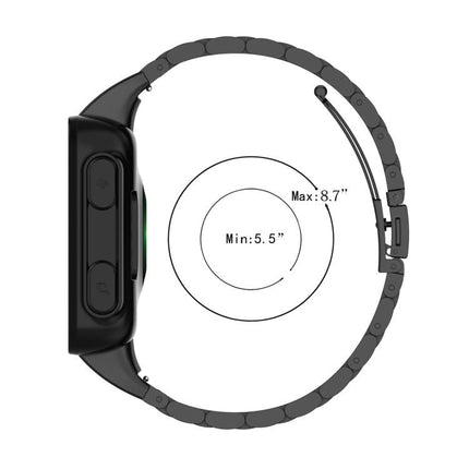 xDfind Three Beads Quick Release Metal Watch Band, For Garmin Fenix 8/7X/6X/5X 26mm, For Garmin Fenix 8/7/6/5 22mm, For Garmin Fenix 8/7S/6S/5S 20mm, For Garmin Forerunner 45/45S/Swim2, For Garmin Forerunner 220/735/735XT/230/235