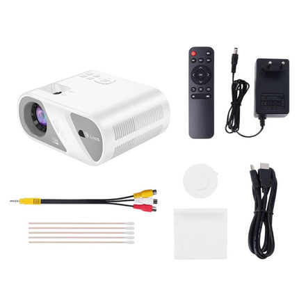 hoco DT1 1280x720P 140ANSI WiFi Bluetooth Wireless Projector Same Screen Version, EU Plug, US Plug