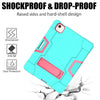 For iPad Air (2020) 10.9 Contrast Color Robot Shockproof Silicon + PC Protective Case with Holder & Pen Slot, For iPad Air 2022 / 2020 10.9