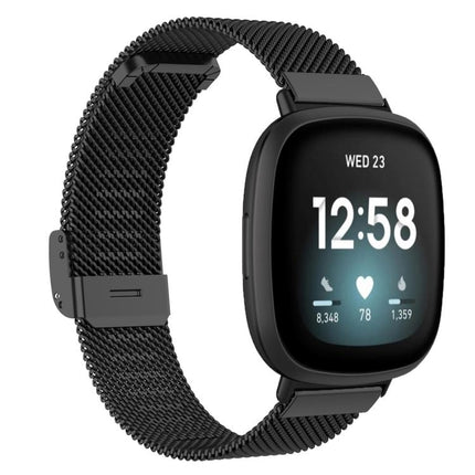 xDfind Milanese Metal Buckle Watch Band, For Fitbit Charge 6 / 5, For Fitbit Inspire 3, For Fitbit Versa 4 / 3 / Sense2 / 1, For Fitbit Charge 4 / 3