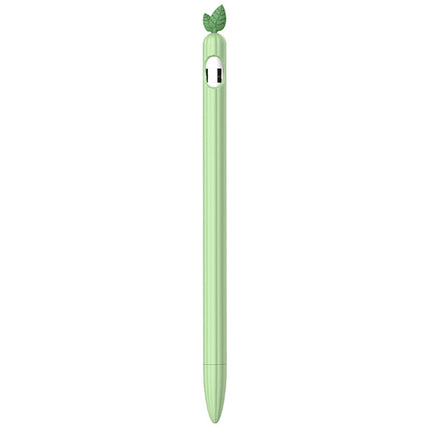 Contrasting Color Mint Leaf Silicone Non-slip Protective Cover, For Apple Pencil 1, For Apple Pencil 2