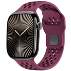 For Apple Watch 46mm / 49mm / 45mm / 44mm / Wine Red