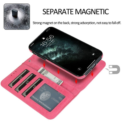 KLT888-2 Retro 2 in 1 Detachable Magnetic Horizontal Flip TPU + PU Leather Case with Holder & Card Slots & Photo Frame & Wallet, For iPhone 11, For iPhone 11 Pro, For iPhone 11 Pro Max, For iPhone 6