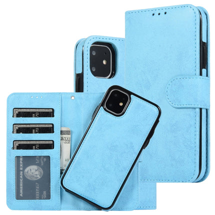 KLT888-2 Retro 2 in 1 Detachable Magnetic Horizontal Flip TPU + PU Leather Case with Holder & Card Slots & Photo Frame & Wallet, For iPhone 11, For iPhone 11 Pro, For iPhone 11 Pro Max, For iPhone 6