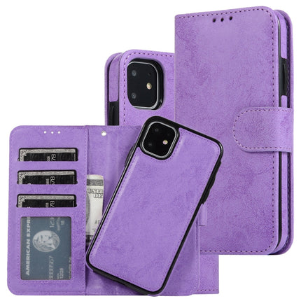 KLT888-2 Retro 2 in 1 Detachable Magnetic Horizontal Flip TPU + PU Leather Case with Holder & Card Slots & Photo Frame & Wallet, For iPhone 11, For iPhone 11 Pro, For iPhone 11 Pro Max, For iPhone 6