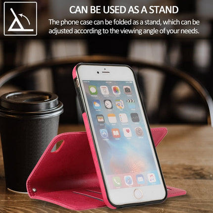 KLT888-2 Retro 2 in 1 Detachable Magnetic Horizontal Flip TPU + PU Leather Case with Holder & Card Slots & Photo Frame & Wallet, For iPhone 6 Plus, For iPhone SE 2022 / SE 2020 / 8 / 7, For iPhone 8 Plus / 7 Plus, For iPhone XS / X