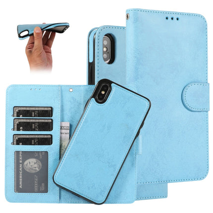 KLT888-2 Retro 2 in 1 Detachable Magnetic Horizontal Flip TPU + PU Leather Case with Holder & Card Slots & Photo Frame & Wallet, For iPhone XR, For iPhone XS Max, For iPhone 12 mini, For iPhone 12 / 12 Pro