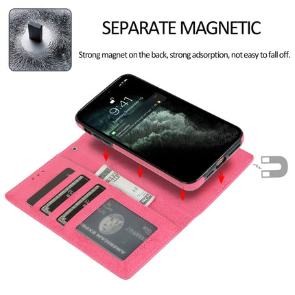 KLT888-2 Retro 2 in 1 Detachable Magnetic Horizontal Flip TPU + PU Leather Case with Holder & Card Slots & Photo Frame & Wallet, For iPhone 12 Pro Max