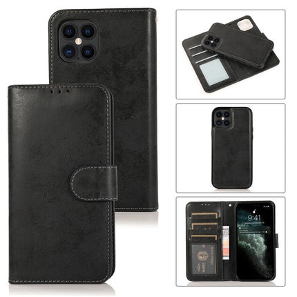 KLT888-2 Retro 2 in 1 Detachable Magnetic Horizontal Flip TPU + PU Leather Case with Holder & Card Slots & Photo Frame & Wallet, For iPhone 12 Pro Max