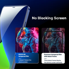 ROCK 2 PCS 2.5D HD Tempered Glass Film, For iPhone 12 mini, For iPhone 12 / 12 Pro, For iPhone 12 Pro Max