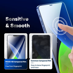 ROCK 2 PCS 2.5D HD Tempered Glass Film, For iPhone 12 mini, For iPhone 12 / 12 Pro, For iPhone 12 Pro Max