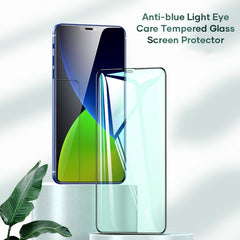 ROCK 2.5D Green Light Eye Protection Anti-blue Light Full Screen Tempered Glass Film, For iPhone 12 mini, For iPhone 12 / 12 Pro, For iPhone 12 Pro Max